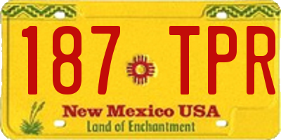 NM license plate 187TPR
