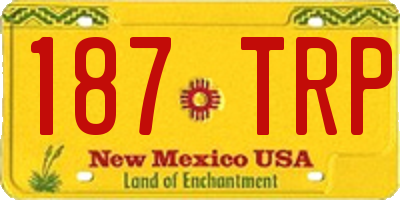 NM license plate 187TRP