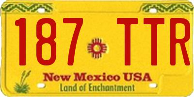 NM license plate 187TTR