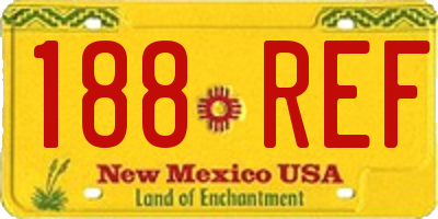 NM license plate 188REF