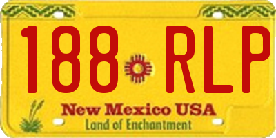 NM license plate 188RLP