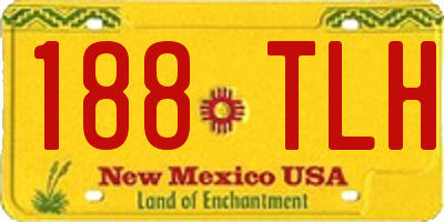NM license plate 188TLH