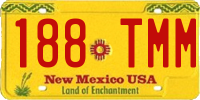NM license plate 188TMM