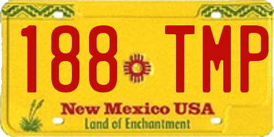 NM license plate 188TMP