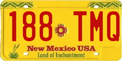 NM license plate 188TMQ