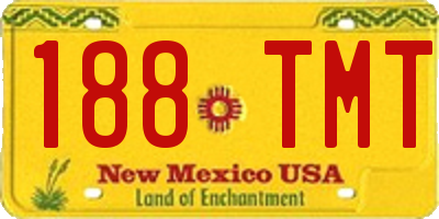 NM license plate 188TMT