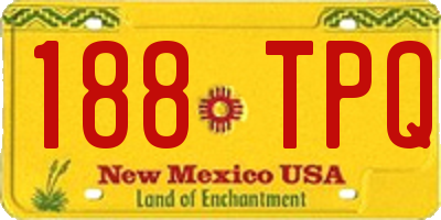 NM license plate 188TPQ