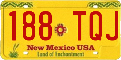 NM license plate 188TQJ