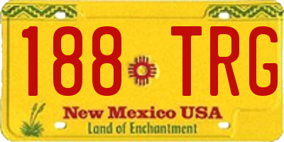 NM license plate 188TRG