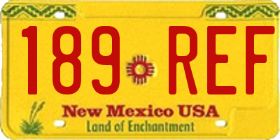 NM license plate 189REF