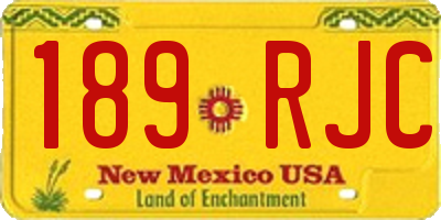 NM license plate 189RJC