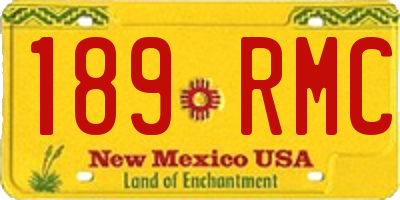 NM license plate 189RMC