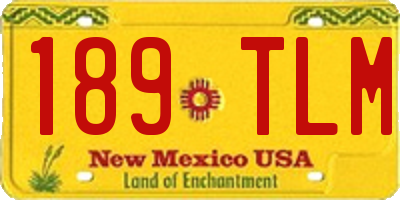 NM license plate 189TLM