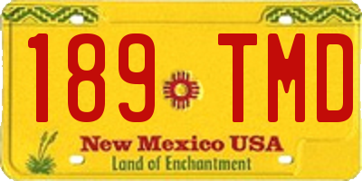 NM license plate 189TMD