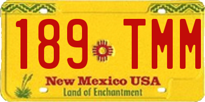 NM license plate 189TMM
