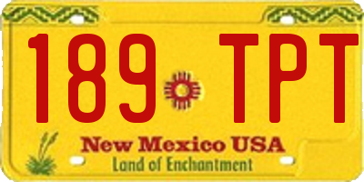 NM license plate 189TPT