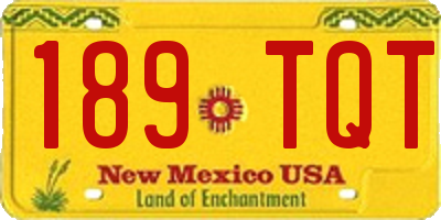 NM license plate 189TQT