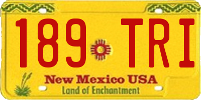 NM license plate 189TRI