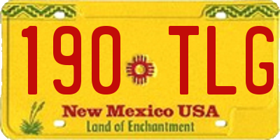 NM license plate 190TLG