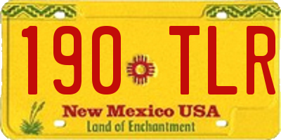 NM license plate 190TLR