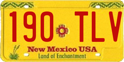 NM license plate 190TLV