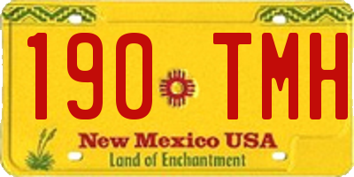 NM license plate 190TMH