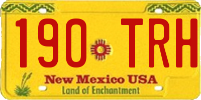 NM license plate 190TRH