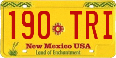 NM license plate 190TRI
