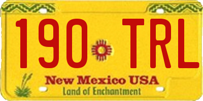 NM license plate 190TRL