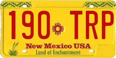 NM license plate 190TRP
