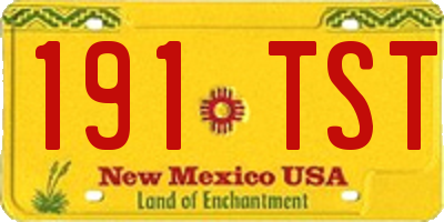 NM license plate 191TST