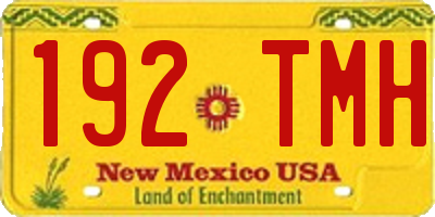 NM license plate 192TMH