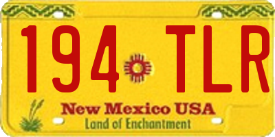 NM license plate 194TLR