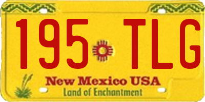 NM license plate 195TLG
