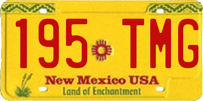 NM license plate 195TMG