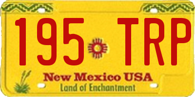 NM license plate 195TRP