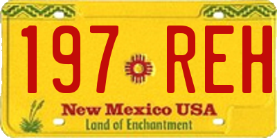 NM license plate 197REH