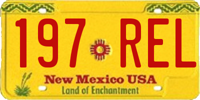 NM license plate 197REL