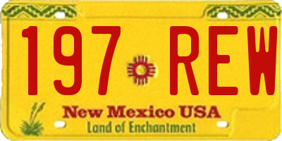 NM license plate 197REW