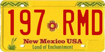 NM license plate 197RMD