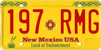 NM license plate 197RMG