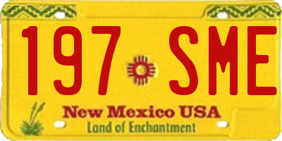 NM license plate 197SME