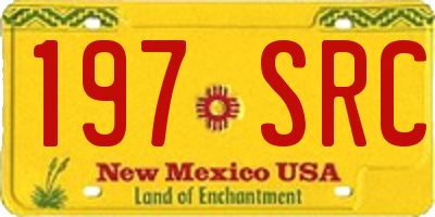 NM license plate 197SRC