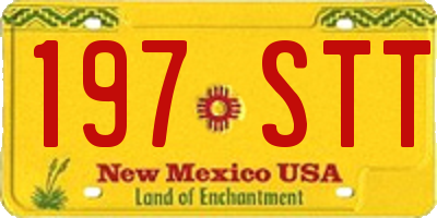 NM license plate 197STT