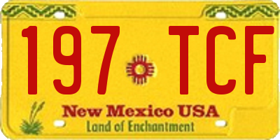 NM license plate 197TCF