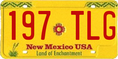 NM license plate 197TLG