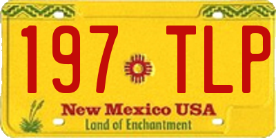 NM license plate 197TLP
