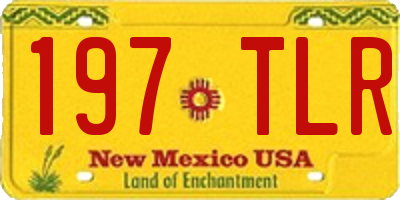 NM license plate 197TLR