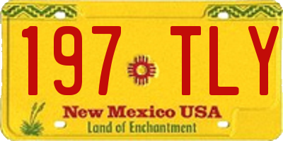 NM license plate 197TLY