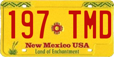 NM license plate 197TMD